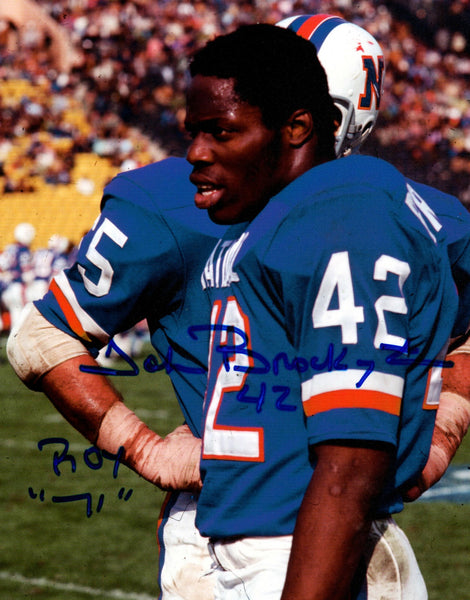 Packers Hall of Famer JOHN BROCKINGTON Signed 8x10 Photo #13 AUTO ~ 1971 ROY,