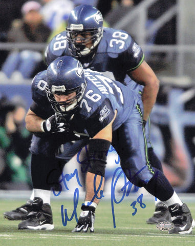 Mack Strong Autographed Signed 8x10 Photo Seattle Seahawks MCS Holo #63490
