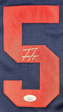 Freddie Freeman Atlanta Signed Navy Blue Baseball Jersey JSA
