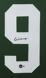 Christian Watson Signed Packers 35x43 Framed Jersey (JSA) Green Bay Rookie W.R.