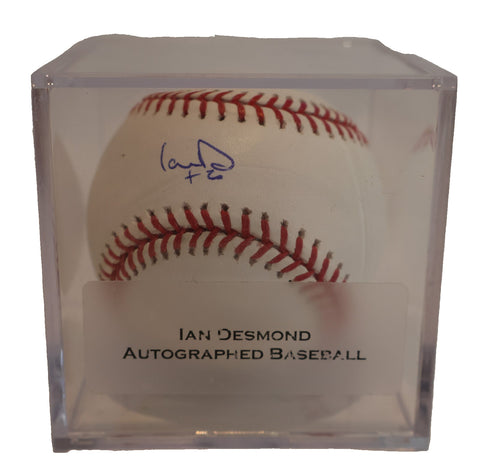 Ian Desmond Autographed Official Major League Baseball Colorado Rockies MLB COA