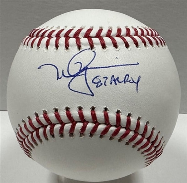 Athletics MARK MCGWIRE Signed Official MLB Baseball AUTO w/ "87 AL ROY" - JSA