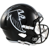 Deion Sanders Autographed Atlanta Falcons F/S TB Helmet Beckett Witness 55197