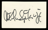 Michael Spinks Authentic Signed 3x5 Index Card Autographed BAS #BV00136
