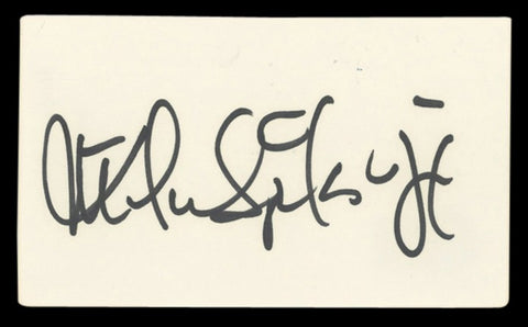 Michael Spinks Authentic Signed 3x5 Index Card Autographed BAS #BV00136