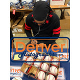 Manny Ramirez Autographed Boston Red Sox OML Baseball 04 07 Champs Beckett 54638