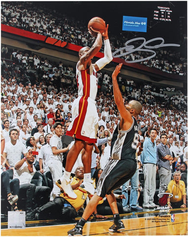 Ray Allen Miami Heat Autographed 8" x 10" Game-Tying 3-Pointer in 6 Photograph