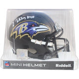 Isiah Likely Autographed Baltimore Ravens Mini Helmet Beckett Witness 51863