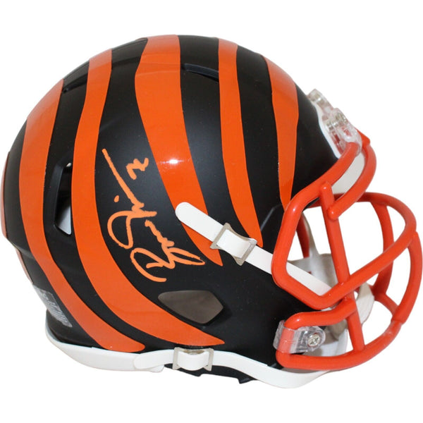 Boomer Esiason Signed Cincinnati Bengals Matte Mini Helmet BAS 43085