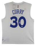 Warriors Stephen Curry Authentic Signed White Adidas 2017 Finals Jersey JSA