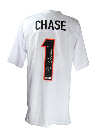 Ja'Marr Chase Signed/Autographed Custom Bengals Jersey Beckett 166066