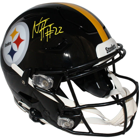 Najee Harris Autographed Pittsburgh Steelers Speedflex Helmet FAN 42624