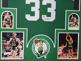 FRAMED BOSTON CELTICS LARRY BIRD AUTOGRAPHED SIGNED JERSEY LARRY BIRD HOLO