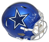 Dak Prescott Signed Dallas Cowboys Authentic Flash Speed Helmet Beckett 39750