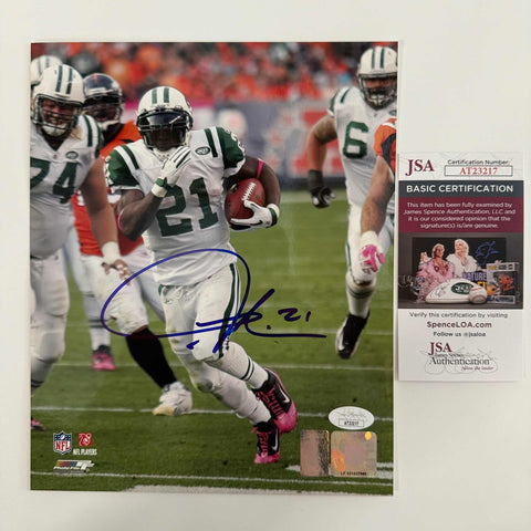 Autographed/Signed LaDainian Tomlinson New York Jets 8x10 Football Photo JSA COA
