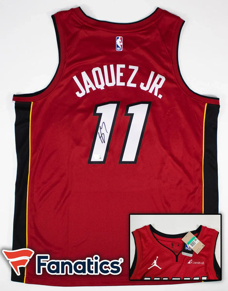 Jaime Jaquez Jr. Signed Miami Heat Nike NBA Jersey (Fanatics) 2023 1st Round Pck