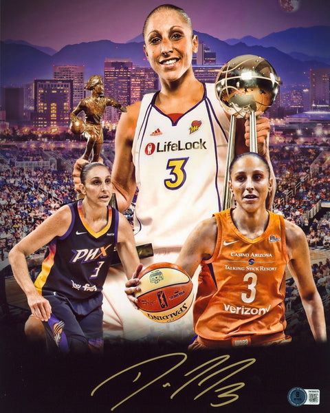 Mercury Diana Taurasi Authentic Signed 11x14 Collage Photo BAS Witnessed