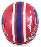 Bills Andre Reed Authentic Signed 1987-01 TB Speed Mini Helmet BAS Witnessed