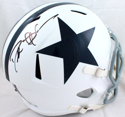Deion Sanders Signed Cowboys F/S 60-63 Speed Helmet-Beckett W Hologram*Black