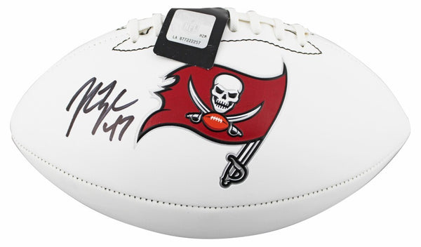 John Lynch Signed Buccaneers Logo Football (Beckett) Super Bowl XXXVII Champ/ DB