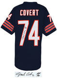 Jim Covert Signed Navy Throwback Custom Football Jersey w/HOF'20 -(SCHWARTZ COA)