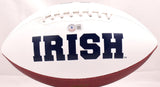 Joe Montana Autographed Notre Dame Fighting Irish Logo Football- Beckett Holo