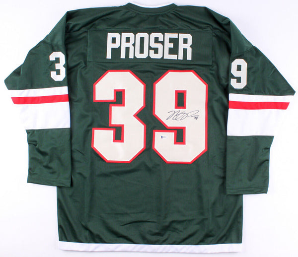 Nate Prosser Signed Minn Wild Green Jersey (Beckett) Playing career 2010-present