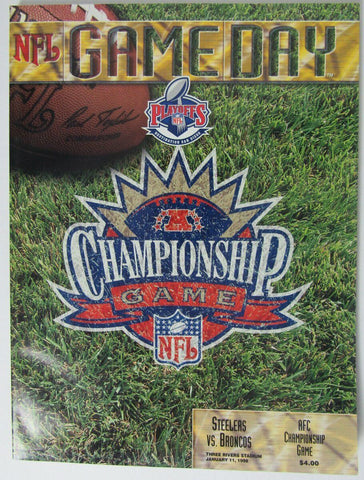 1998 AFC Championship Program 1/11/98 Pittsburgh Steelers vs. Broncos 145869