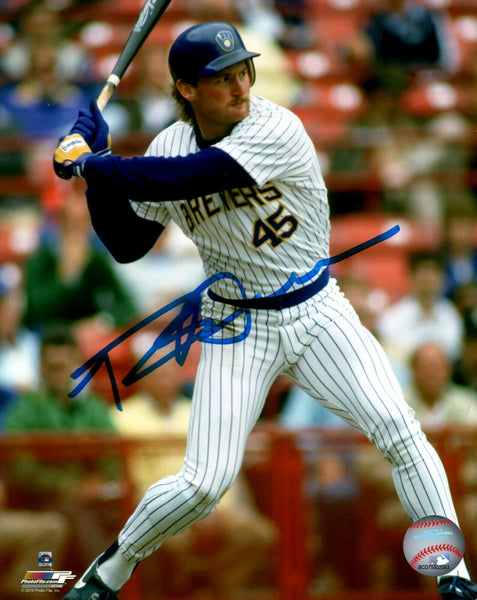 Brewers Outfielder ROB DEER Signed 8x10 Action Photo #5 AUTO