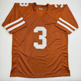 Autographed/Signed Quinn Ewers Texas Orange College Football Jersey Beckett COA