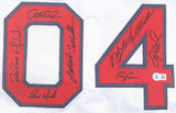 2004 World Series Champion Boston Red Sox Jersey Signed By 10 (See List) Beckett