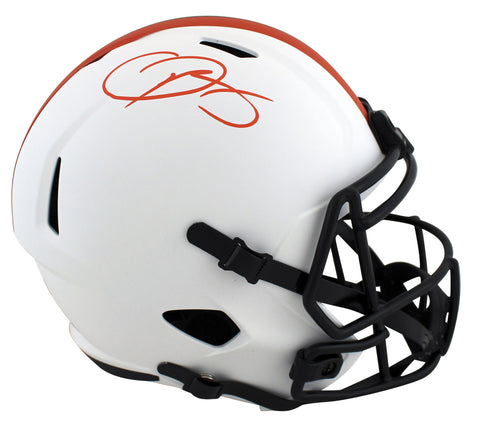 Browns Odell Beckham Jr. Signed Lunar Full Size Speed Rep Helmet BAS Witnessed