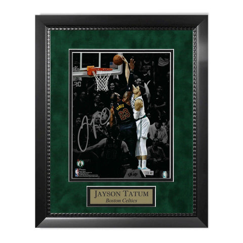 Jayson Tatum Signed Autographed 8x10 Photograph Framed To 11x14 Fanatics