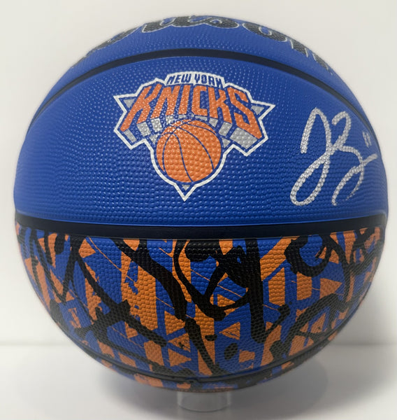 Jalen Brunson Signed Wilson Graffiti Basketball Knicks Finals MVP Auto Fanatics