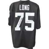 Howie Long Autographed Oakland Raiders M&N Black Jersey 2 Insc. Beckett 49679