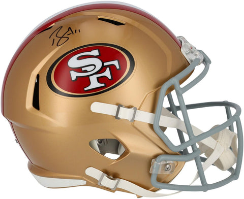 Brandon Aiyuk San Francisco 49ers Signed Faithful to the Bay Replica Helmet