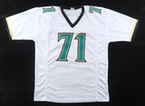 Tony Boselli Signed Jacksonville Jaguars Career Highlight Stat Jersey (JSA COA)