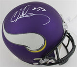Chad Greenway Signed Full Size Minnesota Vikings Helmet Beckett COA 2xPro Bowl
