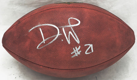 Devon Witherspoon Autographed NFL Leather Football Seahawks Flat Beckett W811805