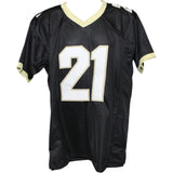Deion Sanders Autographed/Signed College Style XL Black Jersey Beckett W 53323