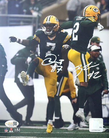 GB Packers BRANDON CISSE & JAVON BULLARD Dual Signed 8x10 Photo AUTO - JSA