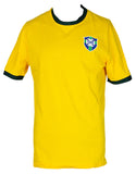 Pele Signed Yellow Brazil Soccer Jersey PSA/DNA