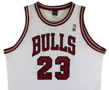 Bulls Michael Jordan Authentic Signed White Nike Size 50 Jersey BAS LOA #AE13531