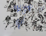 1986 NY Giants Signed by 11 Litho 19x25 Parcells Taylor Carson+++ PSA/DNA 209352
