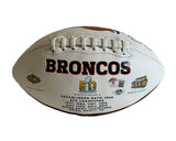 Bill Romanowski Autographed/Inscribed "Back to Back" Broncos Football