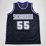 Autographed/Signed JASON WILLIAMS Sacramento Black Jersey PSA/DNA COA