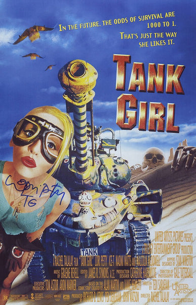Lori Petty Signed Tank Girl 11x17 Movie Poster w/TG - (SCHWARTZ COA)