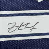 Framed Autographed/Signed Zack Martin 35x39 Dallas Blue Football Jersey BAS COA