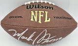 Mack Strong Autographed NFL Leather Football Seahawks Go Hawks! MCS Holo #87153