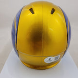KYREN WILLIAMS SIGNED LA RAMS FLASH SPEED MINI HELMET BECKETT QR